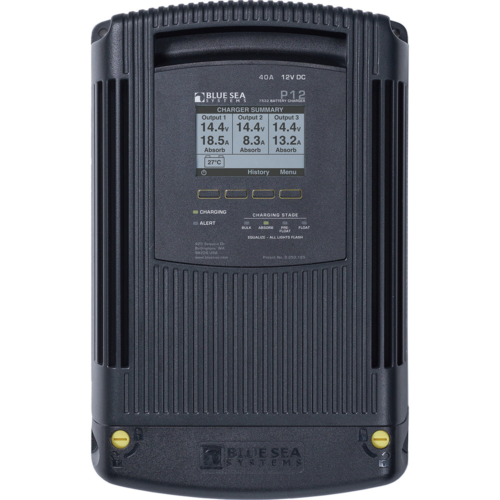 Blue Sea 7532 P12 Gen2 Battery Charger  40A  3Bank 7532