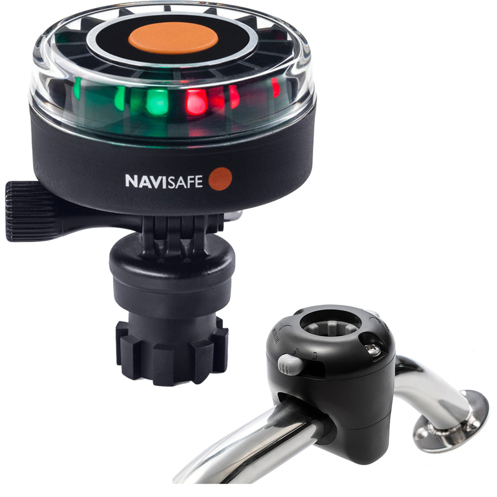 Navisafe Navilight 2NM Tricolor wNavimount Base  Rail Mount  Black 340KIT