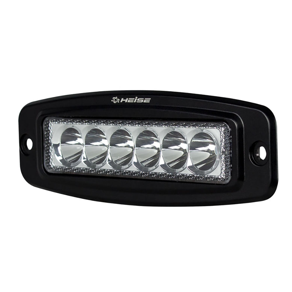 HEISE 6 LED Single Row Driving Light  Flush Mount HEFMDL1