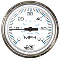 Faria Chesapeake White SS 4 Studded Speedometer  60MPH GPS 33839