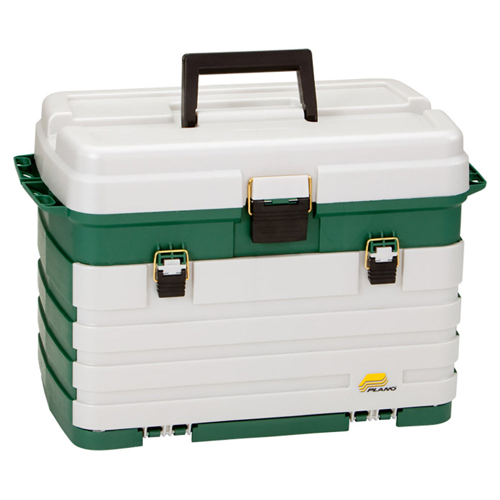 Plano 4Drawer Tackle Box  Green MetallicSilver 758005