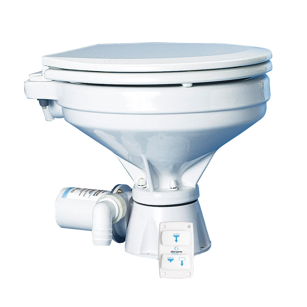 Albin Group Marine Toilet Silent Electric Comfort  12V 0703012