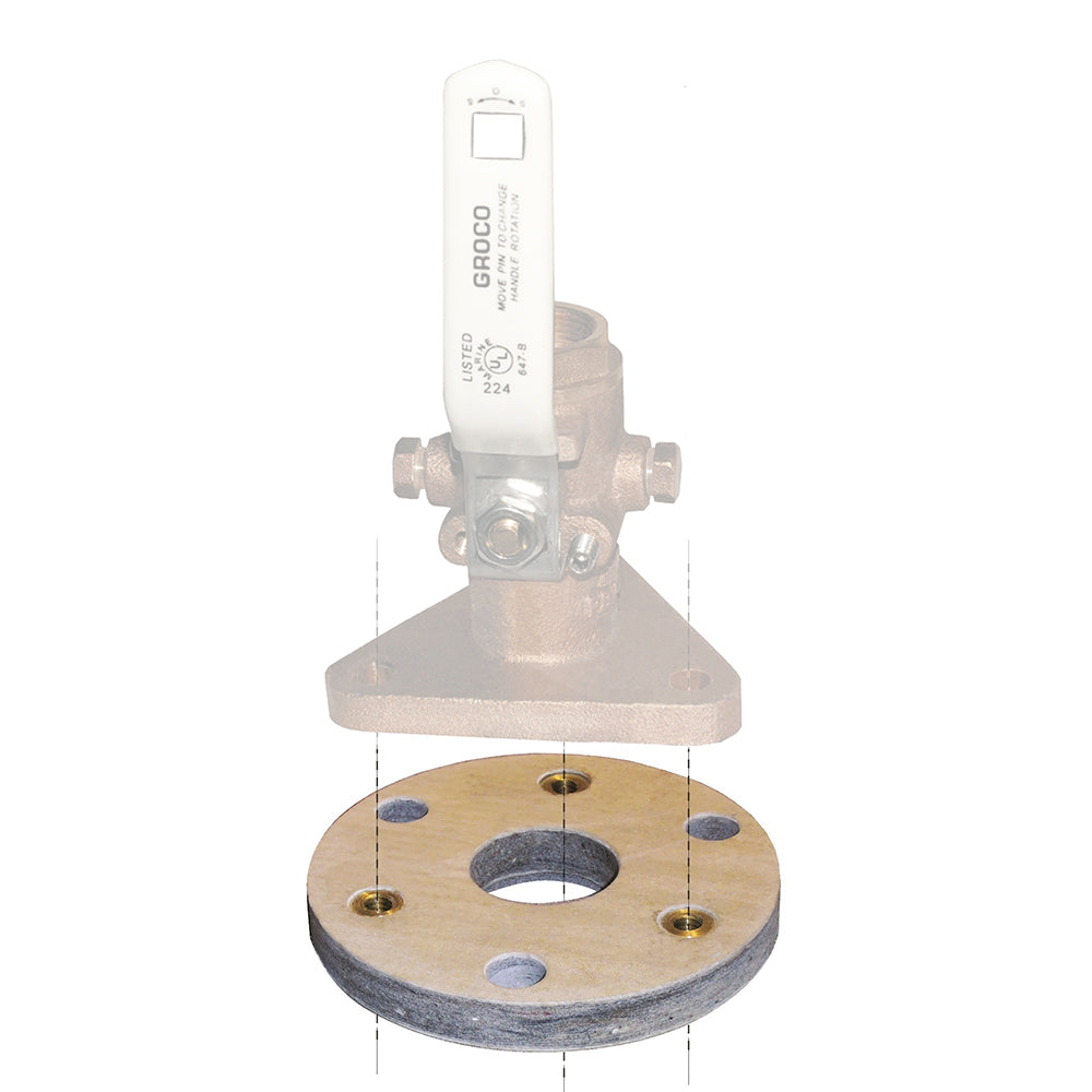 GROCO Backing Block f2  212 Seacocks BB3