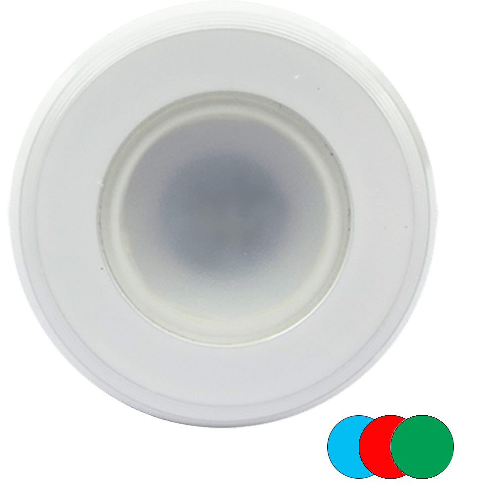 ShadowCaster ColorChanging White Blue  Red Dimmable  White Powder Coat Down Light SCMDLWBRWH