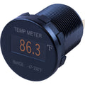 SeaDog Round OLED Temperature Meter Fahrenheit w6 Lead 4216101