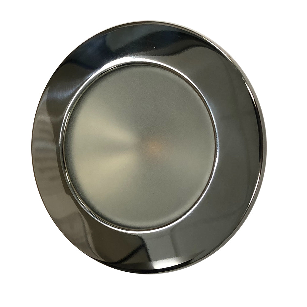 Lunasea Gen 3 IndoorOutdoor Recessed 35 LED Light  2700K 85 CRI Dimmable COB LED  Warm WhitePolished SS Bezel