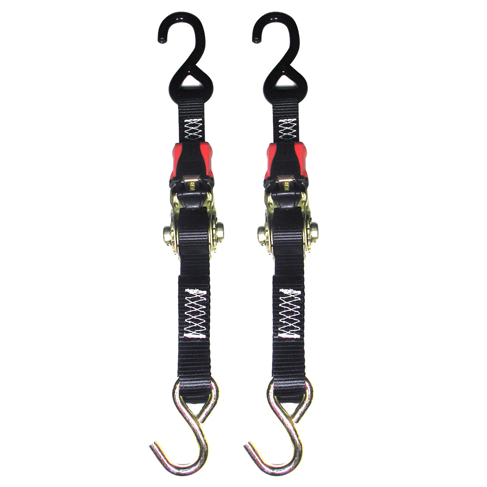 Rod Saver Rubber Ratchet TieDown  1 x 3  Pair RTD3