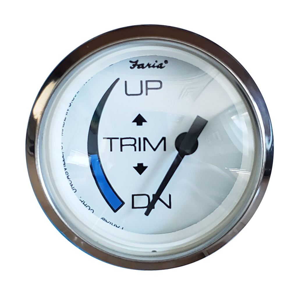 Faria Chesapeake White SS 2 Trim Gauge fHonda Engines 13889