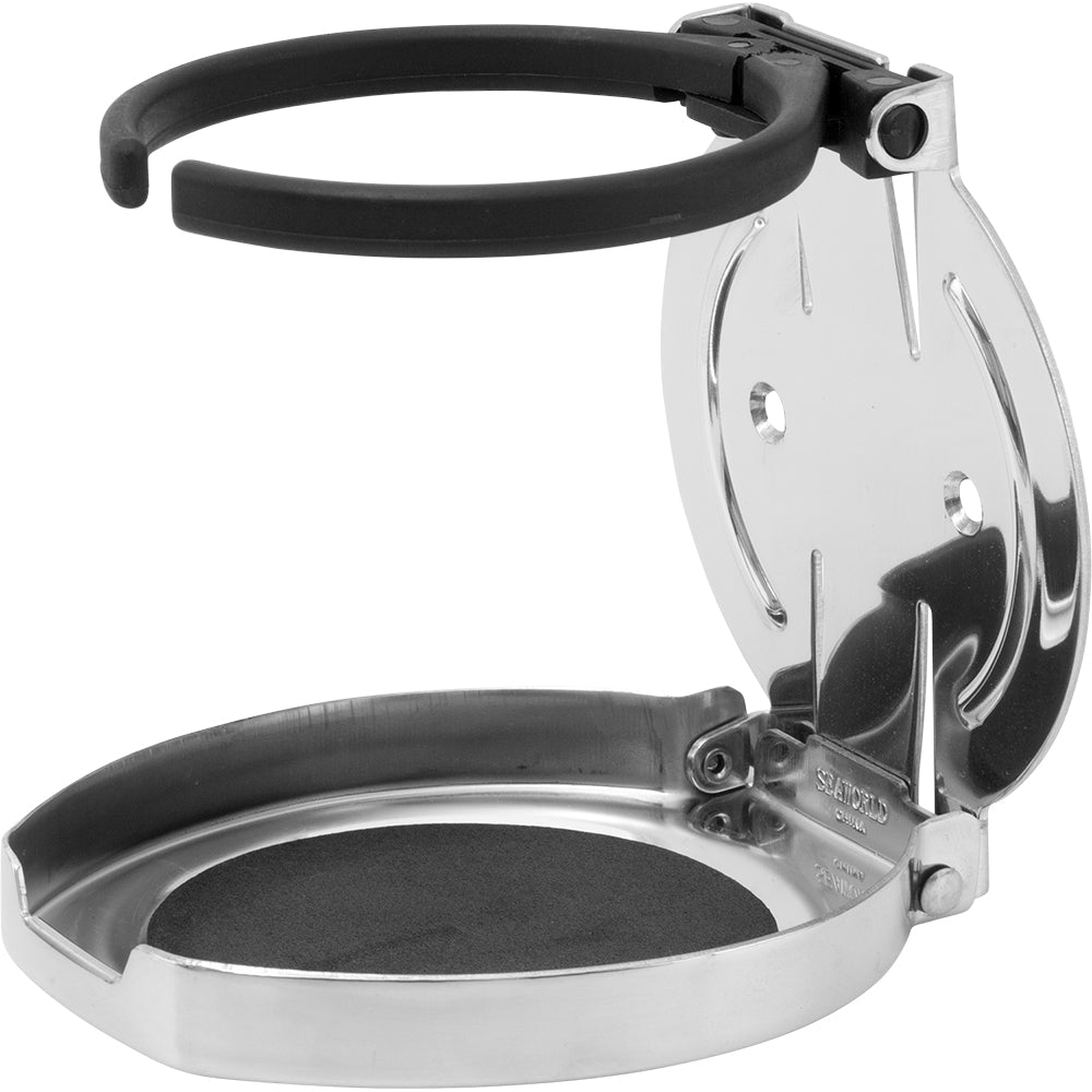 SeaDog Adjustable Folding Drink Holder  304 Stainless Steel 5882501