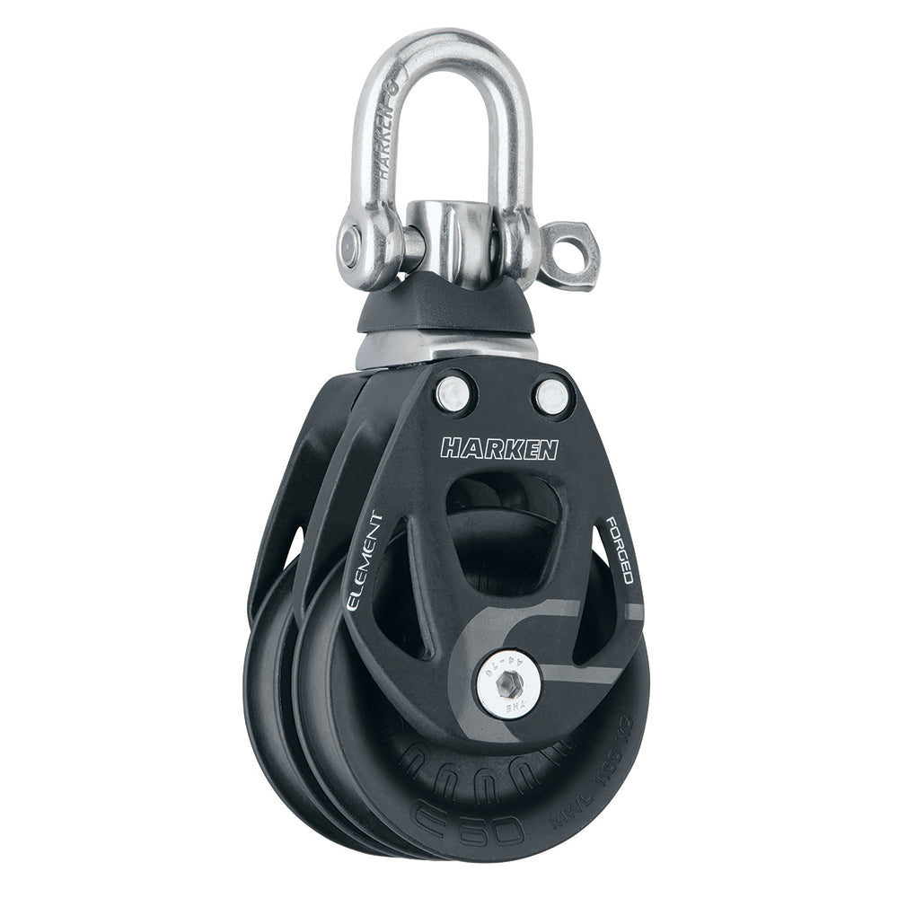 Harken 60mm Double Aluminum Element Block wSwivel 6269