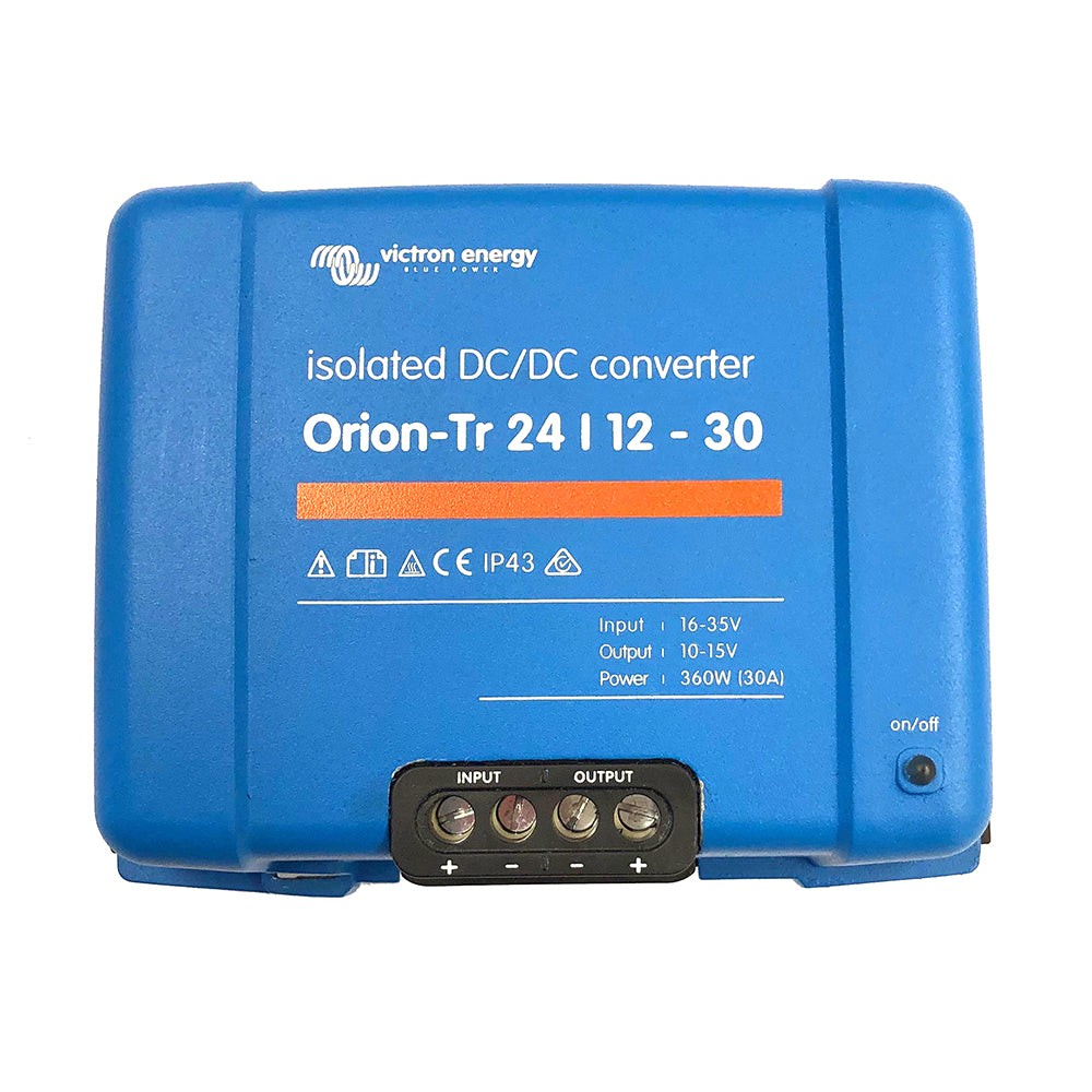 Victron OrionTR DCDC Converter  24 VDC to 12 VDC  30AMP Isolated ORI241240110