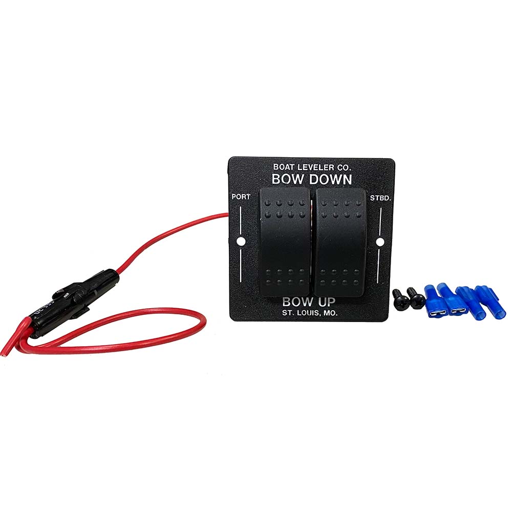 Boat Leveler Waterproof Trim Tab Switch  BlackBlack Buttons 12725