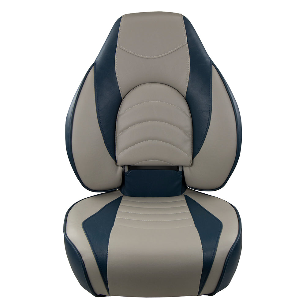 Springfield Fish Pro High Back Folding Seat  BlueGrey 10416311