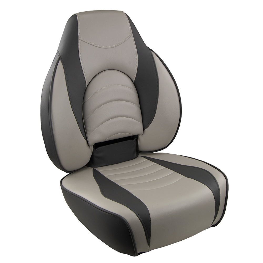 Springfield Fish Pro High Back Folding Seat  CharcoalGrey 10416341