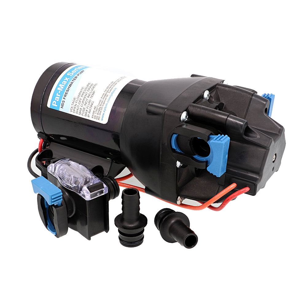Jabsco ParMax HD3 Heavy Duty Water Pressure Pump  12V  3 GPM  60 PSI Q301J118S3A
