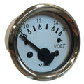 VDO Cockpit Marine 52MM 2116 Voltmeter  White DialChrome Bezel 33215282