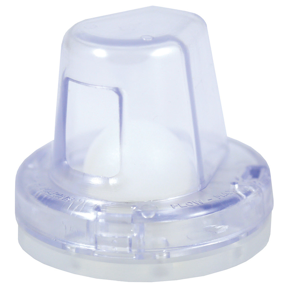 TH Marine FlowMax Ball Scupper  Clear FMS10DP