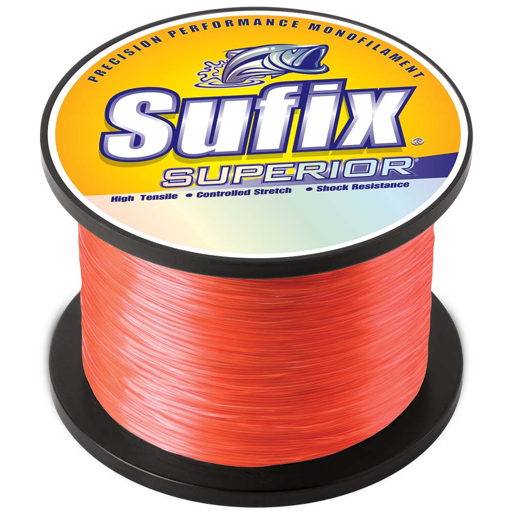 Sufix Superior Neon Fire Monofilament  10lb  1495 yds 636110