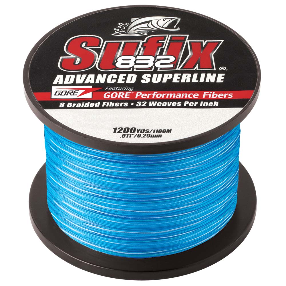 Sufix 832 Advanced Superline Braid  15lb  Coastal Camo  1200 yds 660315CC