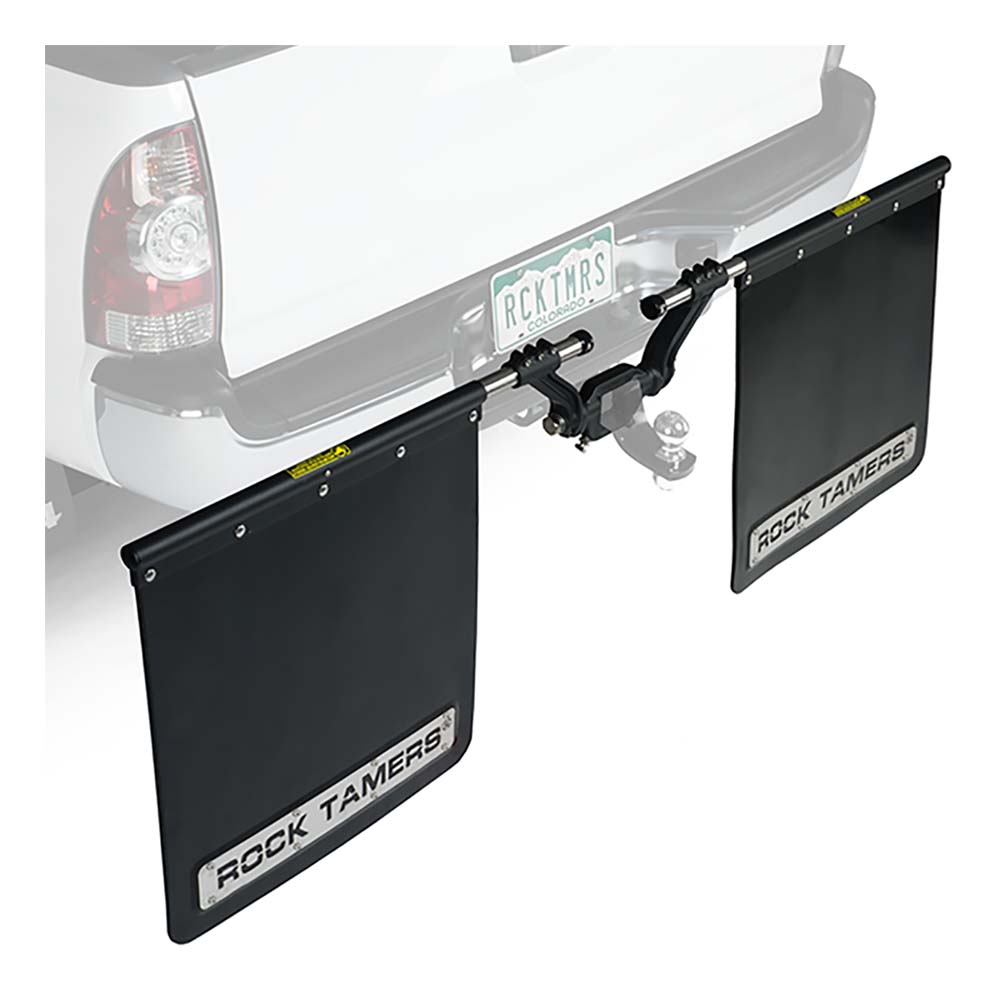 ROCK TAMERS 3 Hub Mudflap System  Matte BlackStainless 00112