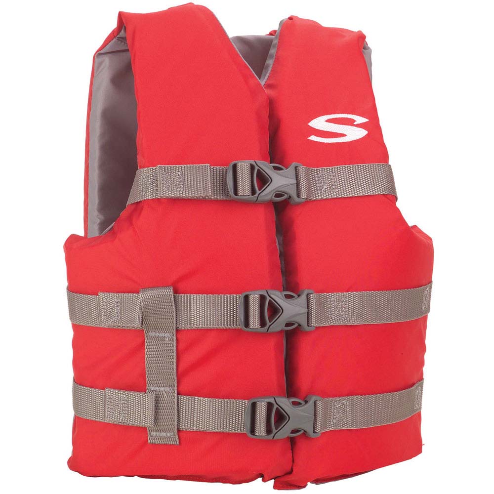 Stearns Youth Classic Vest Life Jacket  5090lbs  RedGrey 2159436