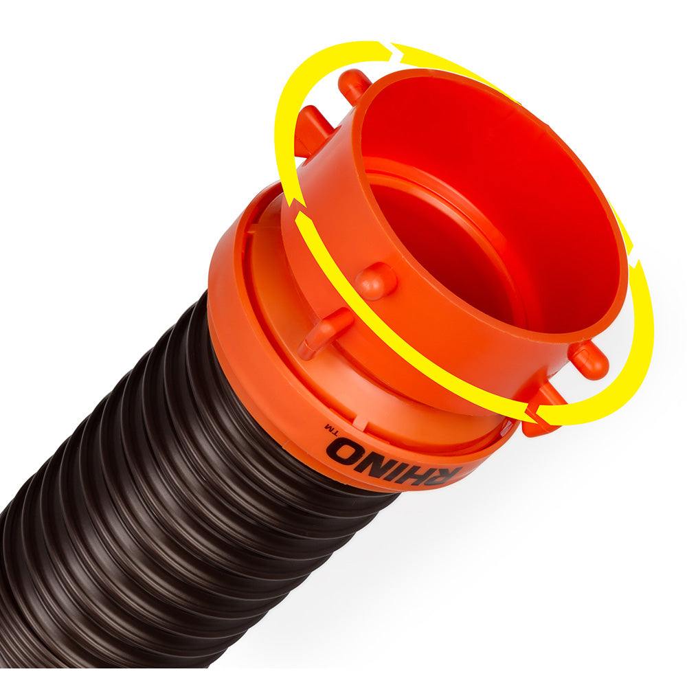 Camco RhinoFLEX 5 Sewer Hose Extension wSwivel Bayonet  Lug 39765