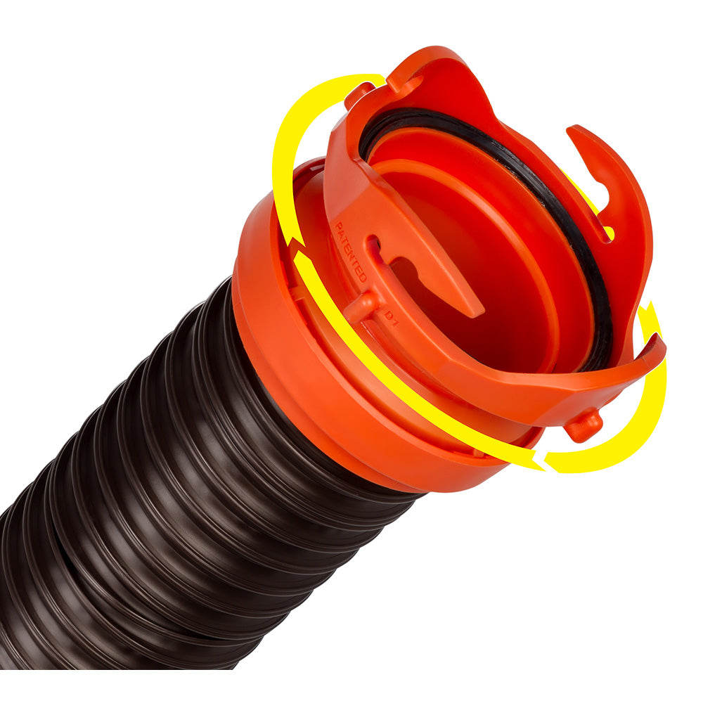 Camco RhinoFLEX 5 Sewer Hose Extension wSwivel Bayonet  Lug 39765