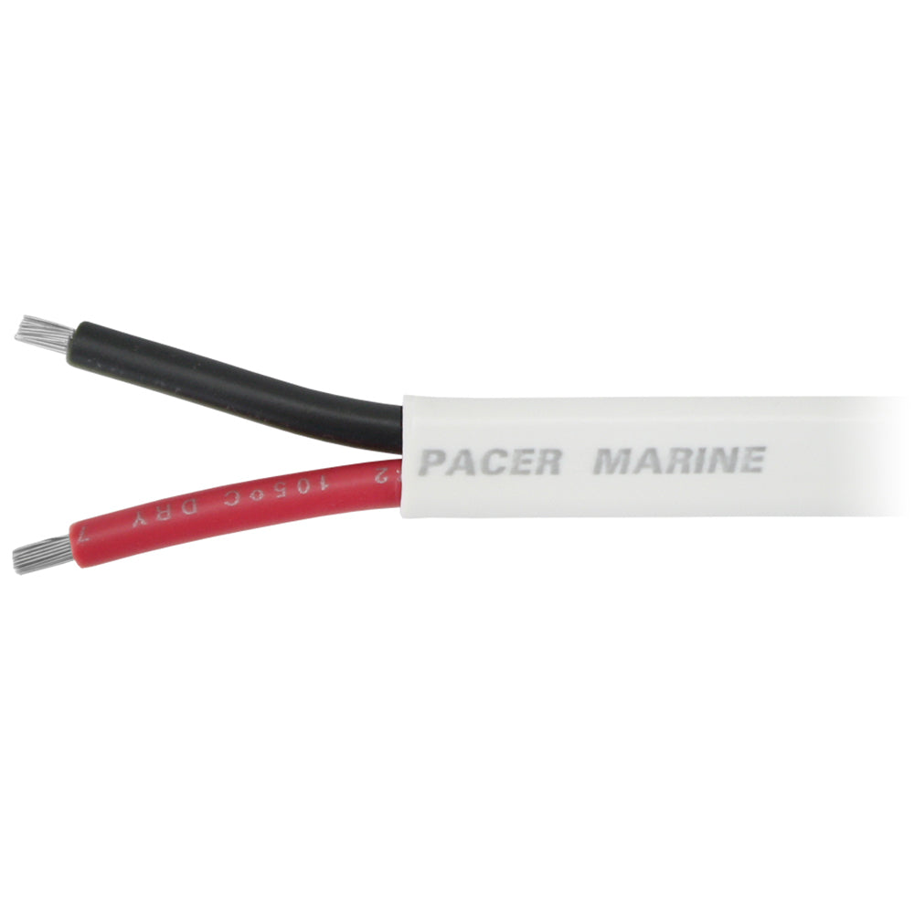 Pacer 122 AWG Duplex Cable  Flat Cable  RedBlack  100 W122DC100