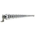 Black Oak Pro Series 30 Single Row 40 LED Light Bar  Combo Optics  White Housing 40CMS5OS