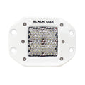 Black Oak 2 Marine Flush Mount LED Pod Light  Diffused Optics  White Housing  Pro Series 30 2DMFPOD10CR