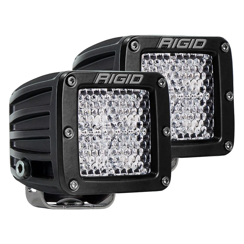 RIGID Industries DSeries PRO Flood Diffused Surface Mount Black Light  Pair 202513
