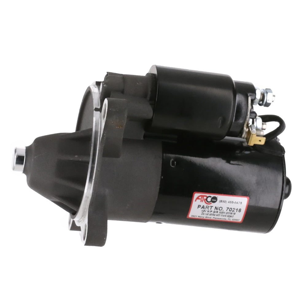ARCO Marine HighPerformance Inboard Starter wGear Reduction  Permanent Magnet  Clockwise Rotation 23 Fords 70216