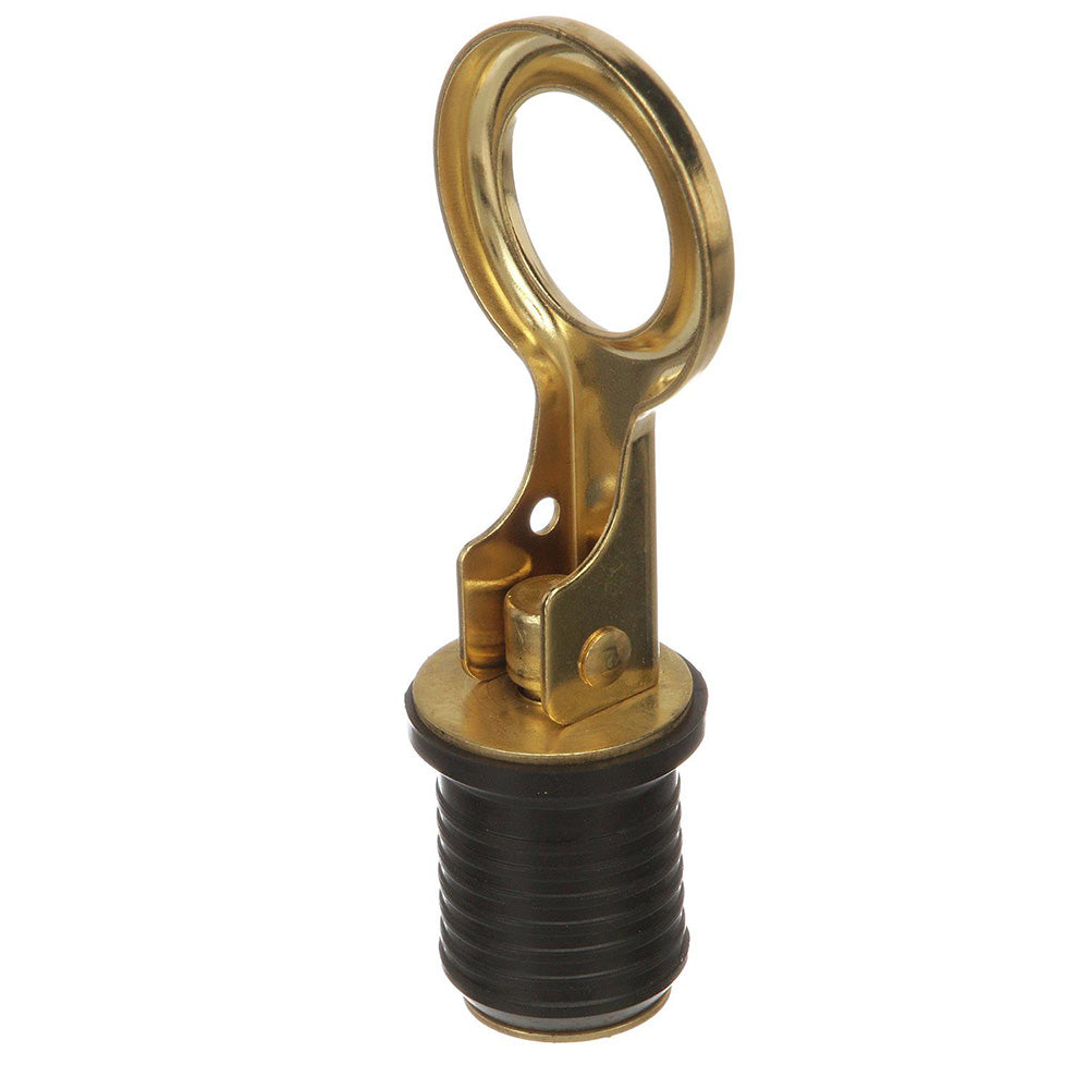 Attwood SnapHandle Brass Drain Plug  1 Diameter 7524A7