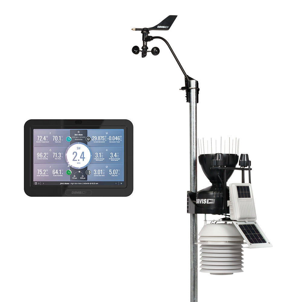 Davis Vantage Pro2 Plus Wireless Weather Station wWeatherLink Console 24hr Fan Aspirated Radiation Shield UV  Solar