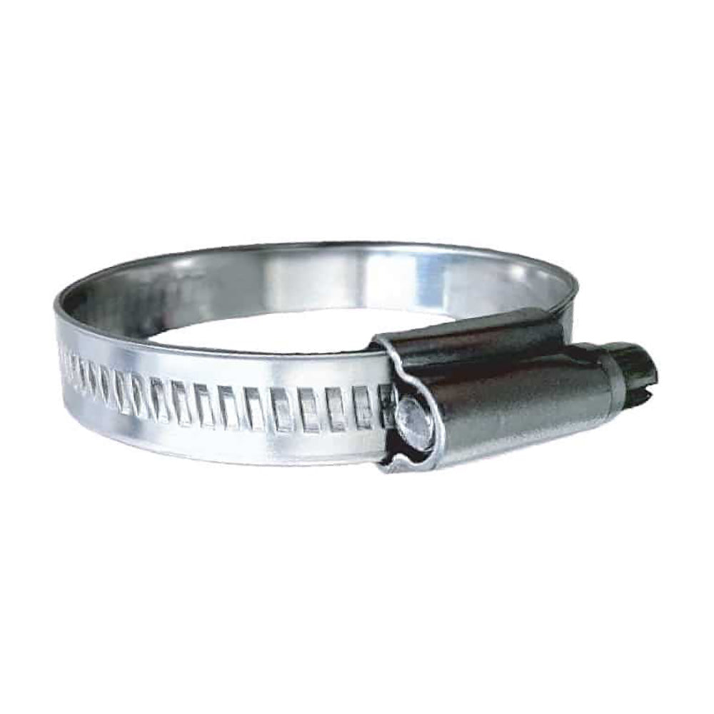 Trident Marine 316 SS NonPerforated Worm Gear Hose Clamp  1532 Band  58  1516 Clamping Range  10Pack  SAE Size 8 7100121
