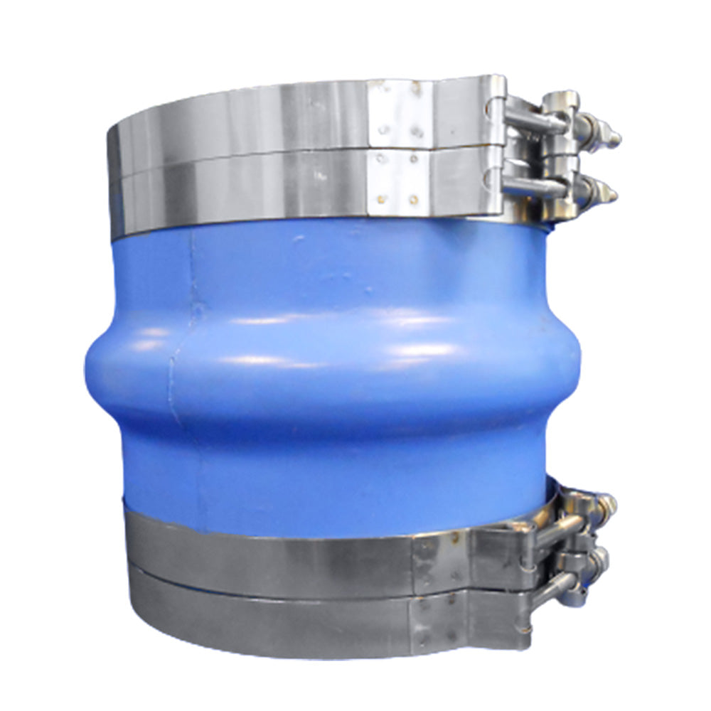 Trident Marine 4 ID Blue Silicone Molded Wet Exhaust Hump w4 TBolt Clamp 270V4000SS
